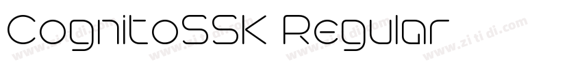 CognitoSSK Regular字体转换